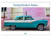 "Calendar 2027 · US Version · Colorful Cuba (Wall Calendar 2027 12\" × 8\" Landscap"
