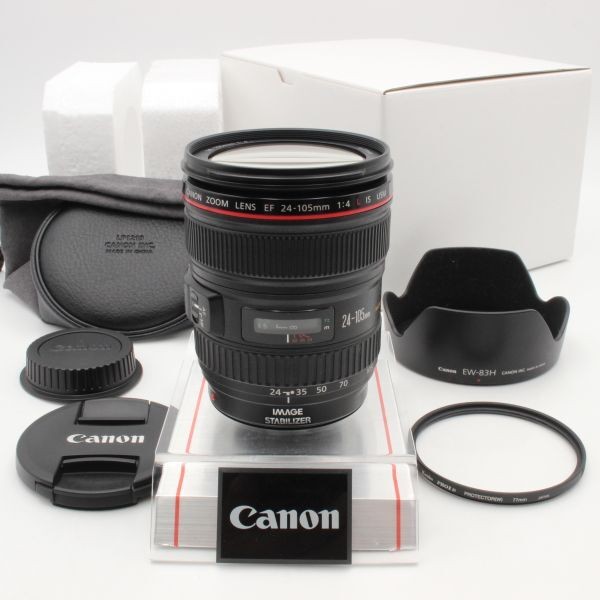 Canon EF 24-105mm f4 L ＋ UV CP VND フィルター Canon Ef 24-105Mm F4 L Is Usm White Box Filter With Hood