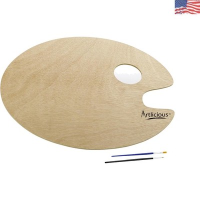 Dishwasher Safe Wooden Palette - Perfect for Acrylic, Oil & Watercolor Painting