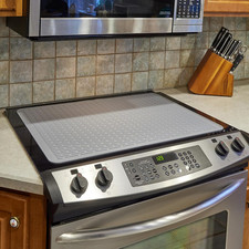 Silicone Stove Mat Glass Stove Top Protector Kitchen Electric Stove Gray 28"x20"