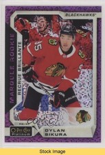 2018-19 O-Pee-Chee Platinum Marquee Rookies Violet Pixels Dylan Sikura READ d8g