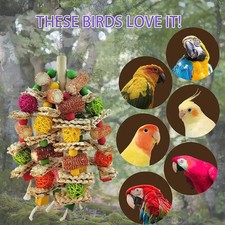 Bird Swing Toy Wooden Parrot Perch Stand Playground For Budgies