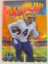 2022 Bowman Chrome U John Emery Ramblin Man Orange Refractor 11/25 #RM-7