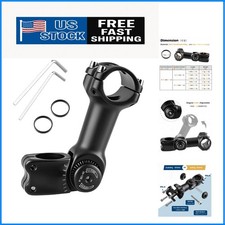 Lightweight Aluminum Bike Stem Riser - Fits 25.4/31.8mm Handlebars, 90/110/145mm
