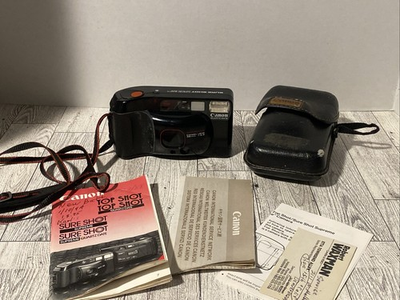 #ad Canon Sure Shot Supreme 35mm Point amp; Shoot Film Camera W Soft Case amp; Manual Vtg $34.87