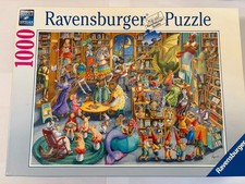 Ravensburger 1000 Piece Puzzle "Midnight at the Library" Art by Nutshell Designs