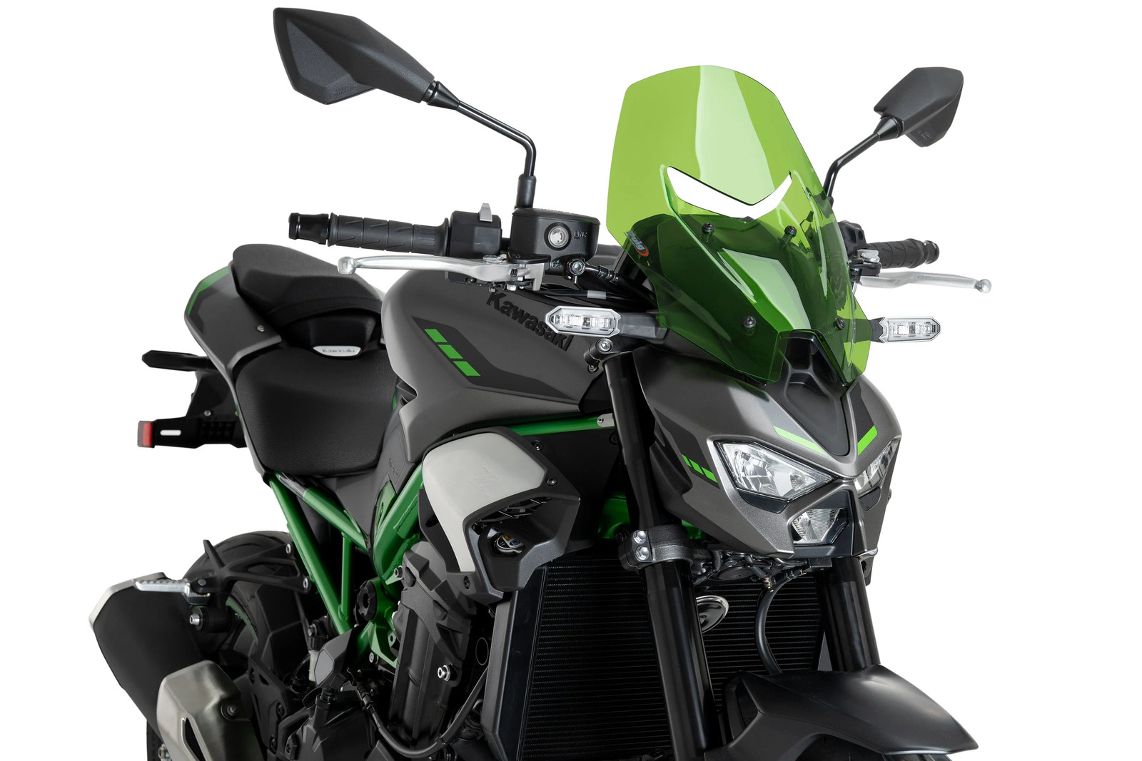 Puig Touring Screen | Green | Kawasaki Z 900 2025>Current