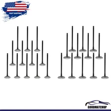 24* Exhaust Intake Valves For 00-10 Acura Honda Saturn 3.2L 3.5L SOHC 24v