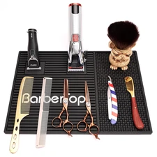 Barber Tools Organizer Mat, Magnetic Barber Mat, Clippers Mat, Magnet Strip Stat