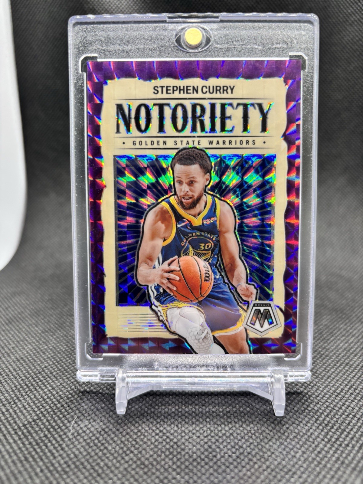 2023 Mosaic #2 Notoriety Purple Stephen Curry /99