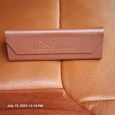 DUCKS UNLIMITED Eye Sun Glasses Case Foldable Triangle Faux Leather Magnetic