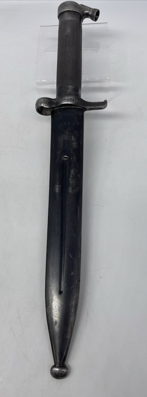 Swedish M1896 Mauser Bayonet with Scabbard – E.J. AB Marked