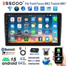 DAB+ Android 15 4+64G autoradio fotocamera carplay per Ford Transit MK7 Focus II GPS