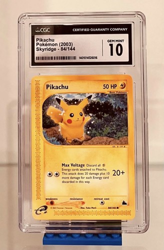 Pikachu graded CGC 10 for sale on eBay