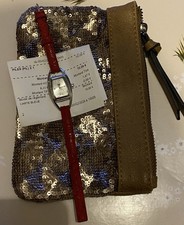 montre LIP référence classics avec une pochette strass mandoline en parfait état