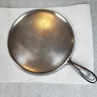 Griswold Plated Cast Iron Griddle #8 Large Block Logo 608 Erie PA USA Wear Noted