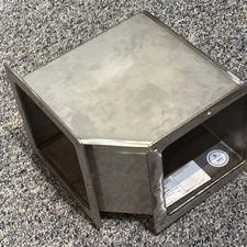 NVENT HOFFMAN F66WE90SS Feed-Through Wireway, Stainless Steel 90-Deg Elbow 15590