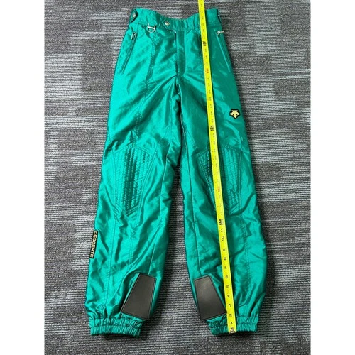 Vintage Descente 2 Piece Ski Suit Mens Jacket M Pants 30 Teal Colorblock 80s 90s image 16