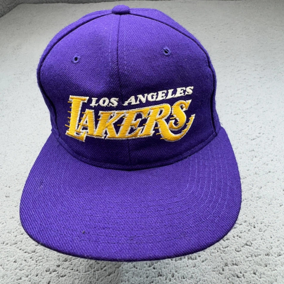 De colección Los Angeles Lakers Gorra Gorra Snap Back Para Hombre Movimiento NBA Baloncesto Lana Foto 4 de 4