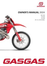 GAS GAS GASGAS Owners Manual Book Guide 2024 EX 300 US