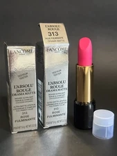 Lancome L'absolu Rouge Lipstick #313 ROSE FULMINANTE Lip Color Drama Matte x2