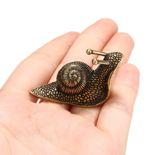 5 Stck. 35 mm Alt Antik Sammlerstück Bronze für Schnecke Teelöffel Anhänger Statue - Bild 5 von 6