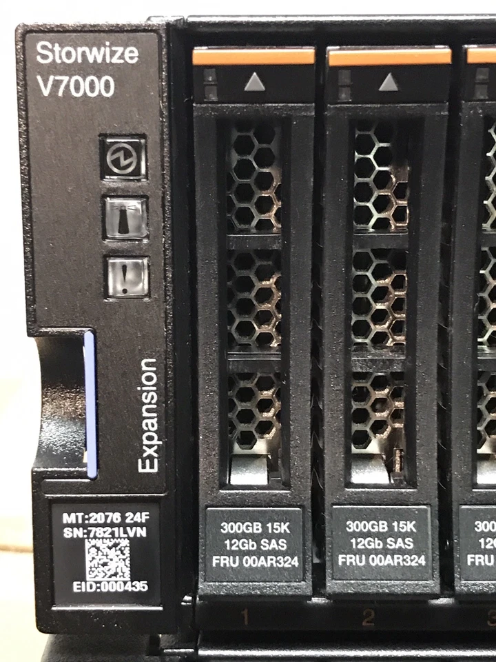 IBM Storwize V7000 Gen2 22x 300GB 15k Expansion 2x PSU Rails 24x G2 2076-24F - Image 2 of 4