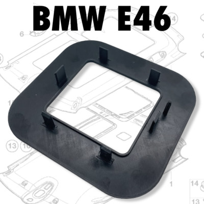 BMW E46 Z3 Alarm Sensor Top Bracket | ABS Plastic | 51448243666 | Mini R50 R53