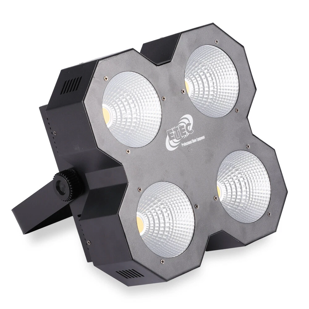 ETEC LED Audience Blinder AB100 COB 4x50 Watt warmweiß DMX Bühne Effekt Event DJ