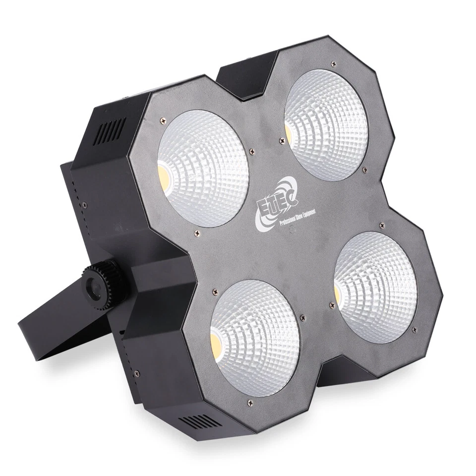 ETEC LED Audience Blinder 4x50W COB DMX Warmweiß Strobe Party Disco Show DJ Club - Bild 1 von 4