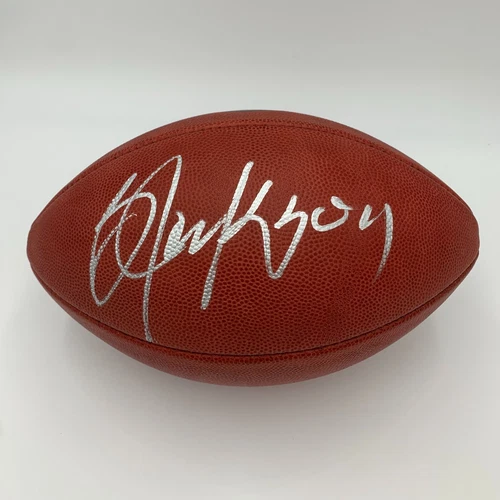 BO JACKSON signed/autographed OAKLAND RAIDERS Metallic Duke Football - BAS