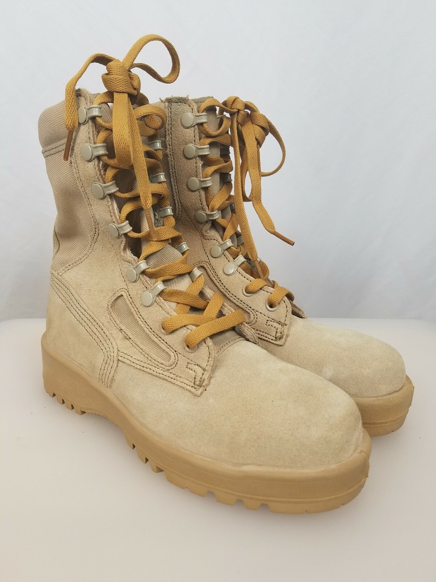 WELLCO Military Flight Combat Work Boots Hot Weather Desert  display picture 2