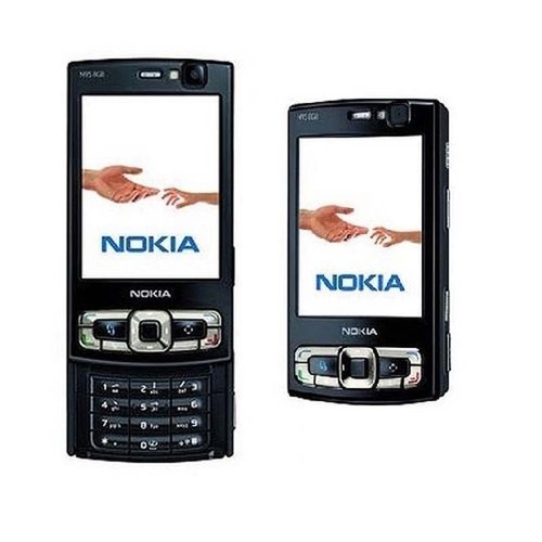 Original Unlocked Nokia N95 8GB Mobile Phone 3G HSDPA 2100 WIFI GPS Black - 第 1/8 張圖片