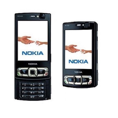 Oryginalny czarny telefon komórkowy Nokia N95 8GB 3G HSDPA 2100 WIFI GPS odblokowany - Zdjęcie 1 z 8