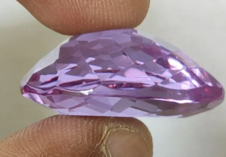 AAA+ 44.25 Ct. Purple Amethyst Pear Cut Facete Loose Gemstone for Ring & Pendant - Image 3 of 4