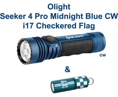 Olight Seeker 4 Pro Midnight Blue w/Versatile Holster & I17