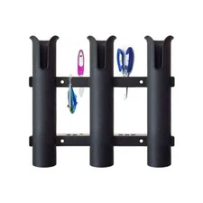3 Tube Boat Fishing Rod Holder Boat Marine Plastic Mount Rack for Yacht Kayak US