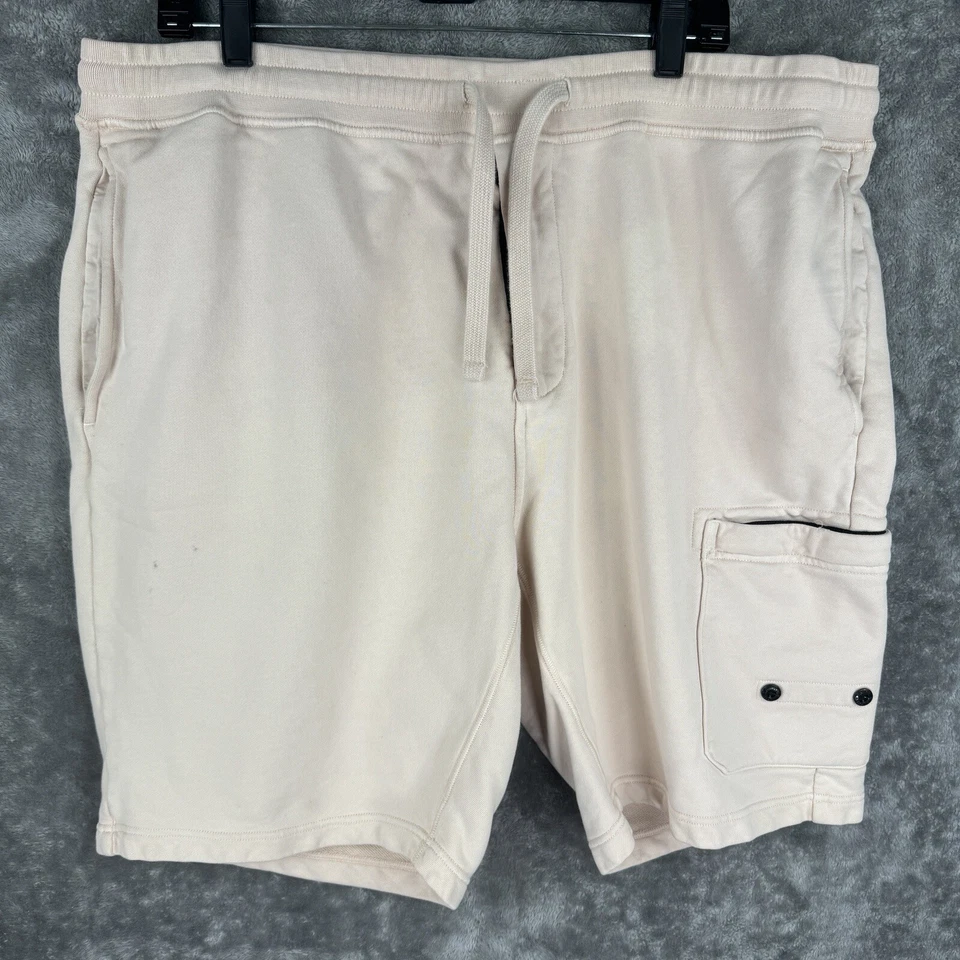 Stone Island Bermuda Cargo Sweatshorts Shorts Logo Pink Men's 3XL