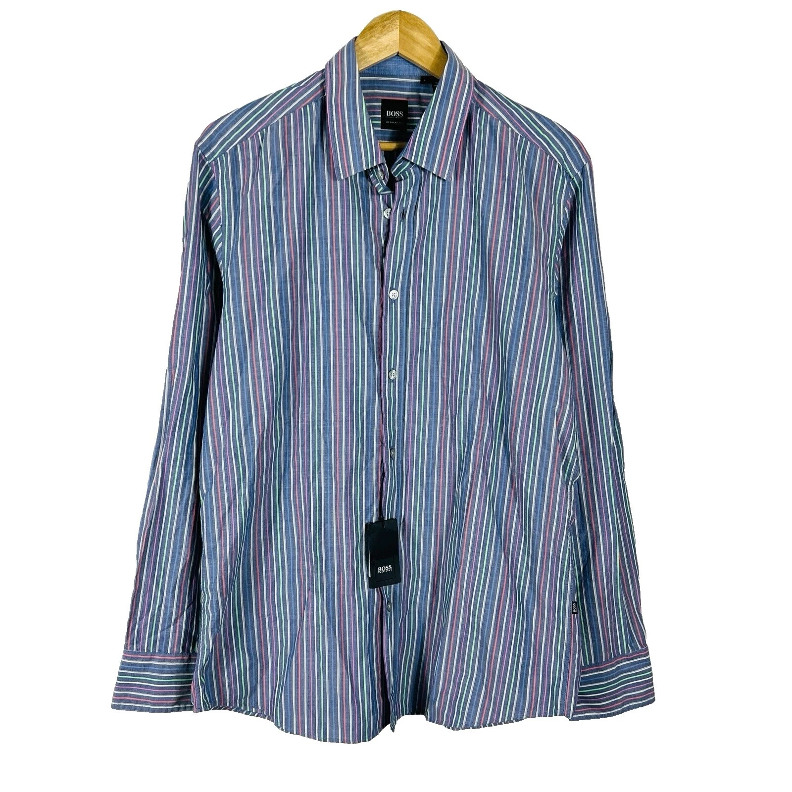 Camisas de vestir para hombre Hugo Boss a rayas