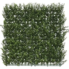 Clearance Sale 20" Artificial Olive Buxus Leaf Fence Panel for Home Wall Decor