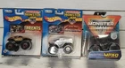 Monster Jam Hot Wheels  lot of 3