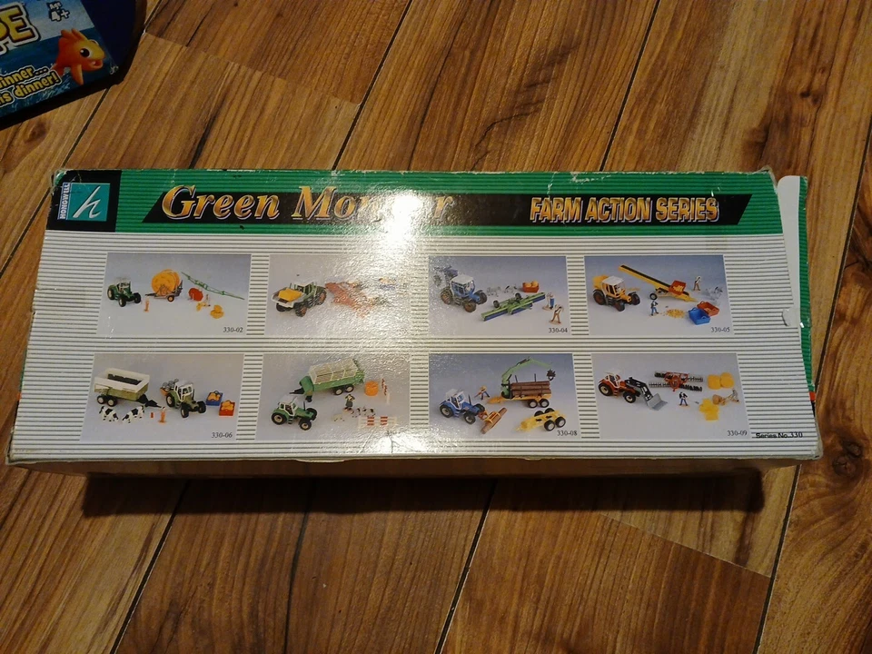 DE COLECCIÓN HONGWELL FARM ACTION SERIES SET TRACTOR FUNDIDO A PRESIÓN COMPLETO EN CAJA RARO Foto 3 de 4