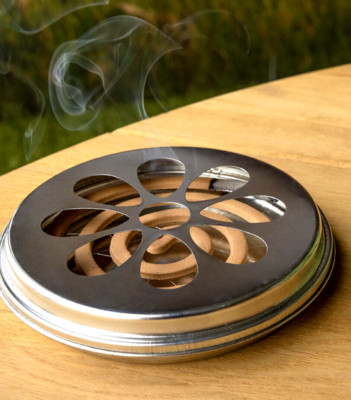10x Citronella Spiralen im Zinkbrenner Mücken Schutz Insekten Räucherspiralen