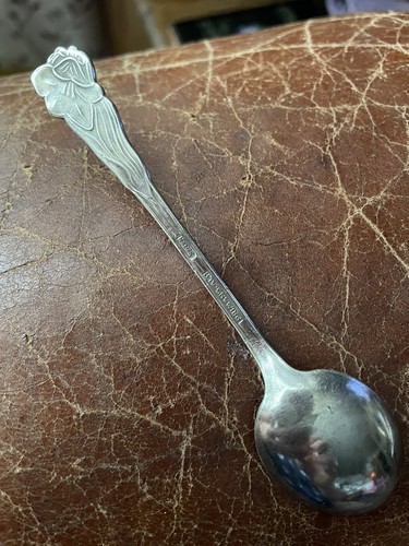 Sweden PRIMANS ALP Silver Wildflower spoon 4" ornate - Picture 2 of 4
