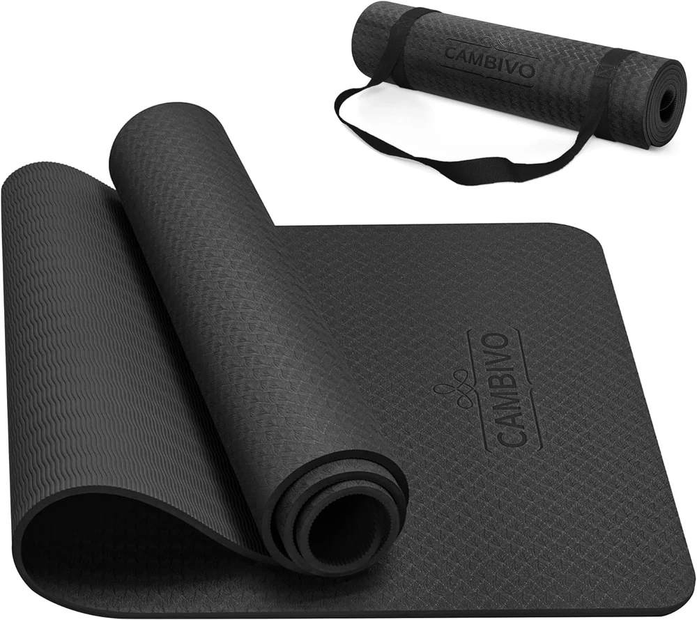 Non Slip Extra Thick 1/3 1/4 2/5 Inch Yoga Mat for Women Men Kids
