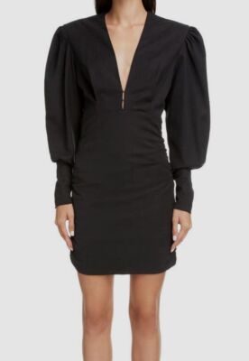 isabel marant black mini dress ELISKA DRESS Woman black