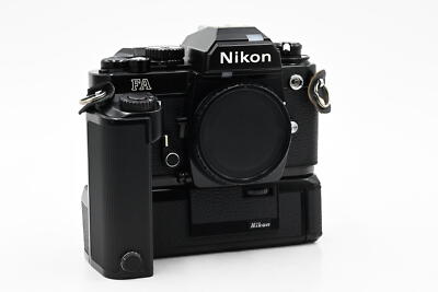 Nikon FA SLR Film Camera Black w/MD-15 Motor Drive #345 | eBay