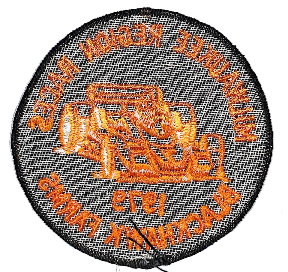 1979 Blackhawk Farms Milwaukee Region Races Vintage Embroidered Patch Racing VGC - Image 2 of 2