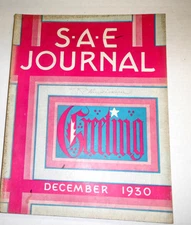 S.A.E  Journal  Society Of Automobile Engineers  December 1930  #6    100614lm-e