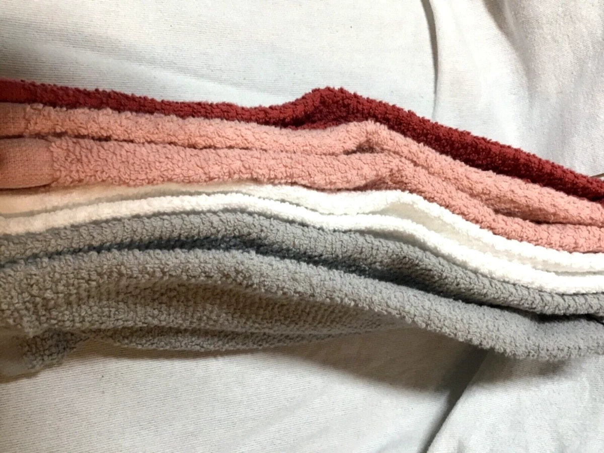 CUCINA KITCHEN DISH TOWELS (4) RUST PINK WHITE GRAY 100% COTTON NWT | eBay